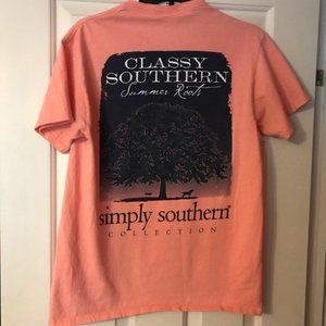 Simply Southern Peach Colored T-shirt